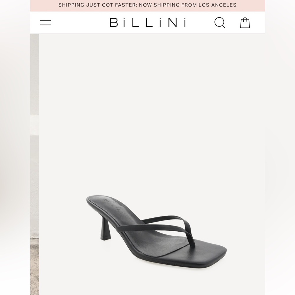 Billini Black Strappy Heels